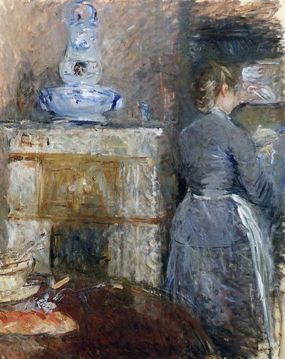 La sala da pranzo dei Rouart da Berthe Morisot